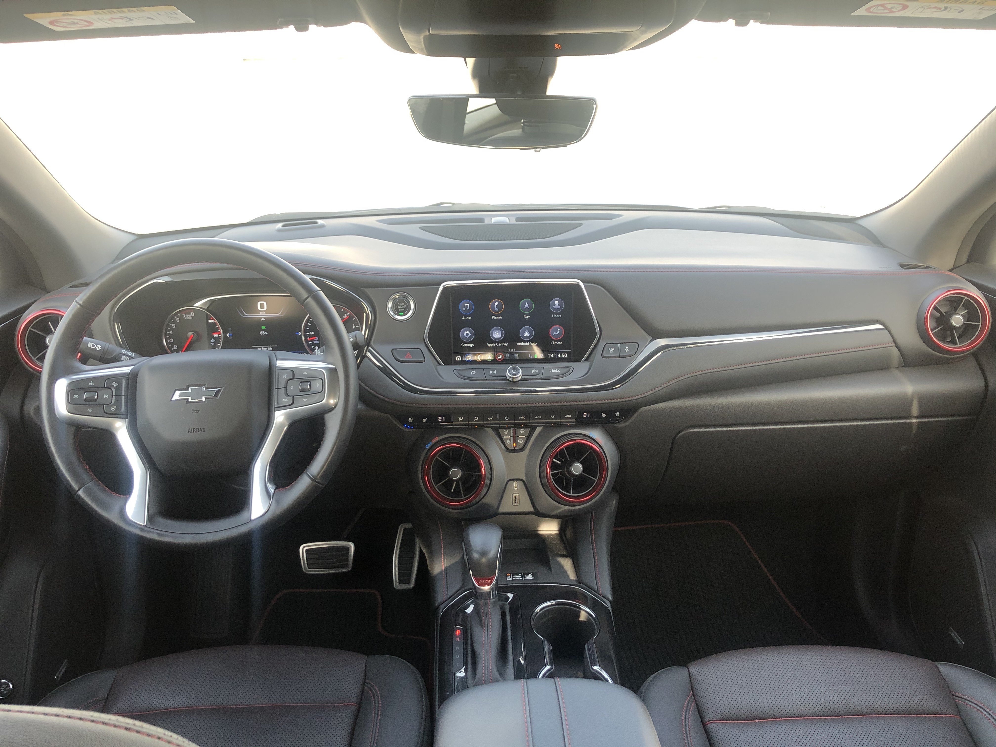 Chevrolet Blazer 2019 center view of the dashboard 