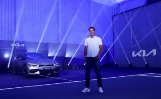 Rafael Nadal with the new EV6