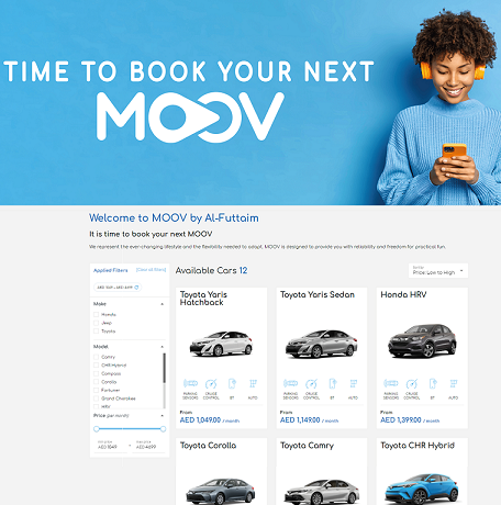 MOOV by Al-Al Futtaim a car subscription service