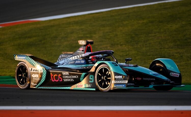 Jaguar TCS Racing testing ahead of the Formula E Championships
