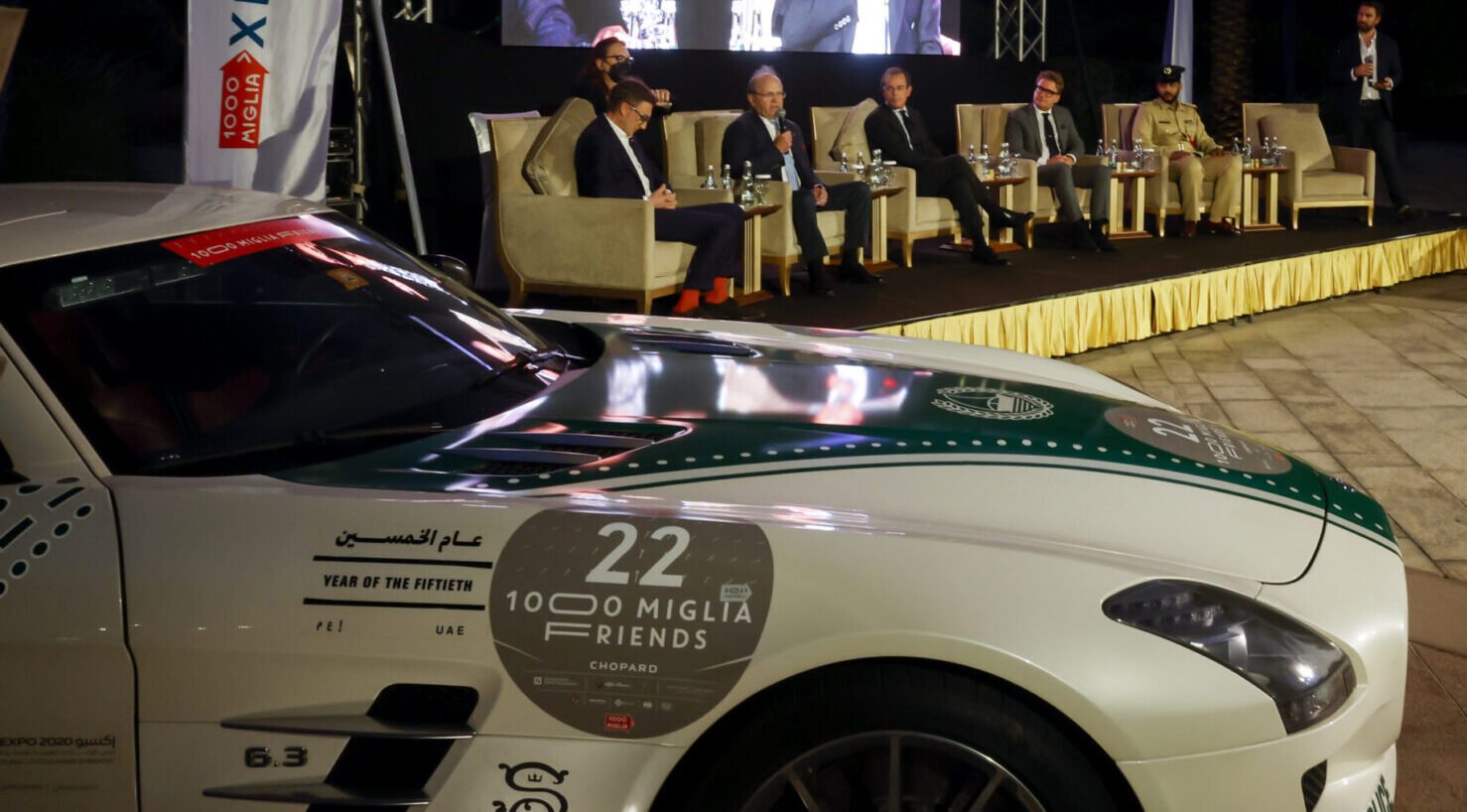 1000 Miglia announcing UAE Golden Jubilee Edition