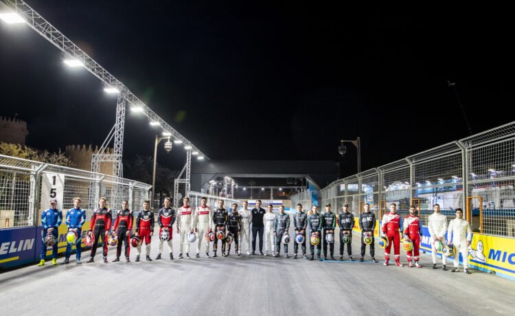 Drivers Group shot for Season 8 at Diriyah E Prix in Saudi Arabia