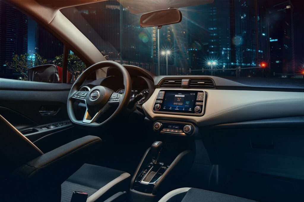 Spectacular interior of the Nissan Sunny 