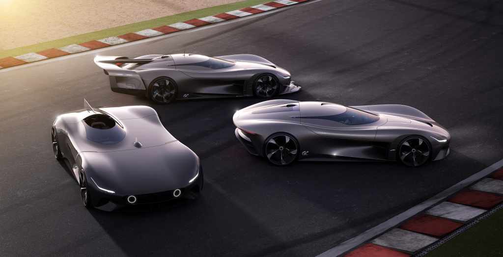  Jaguar Vision Gran Turismo Roadster joins the Vision GT Coupé and Vision GT SV in the latest edition of the real driving simulator  