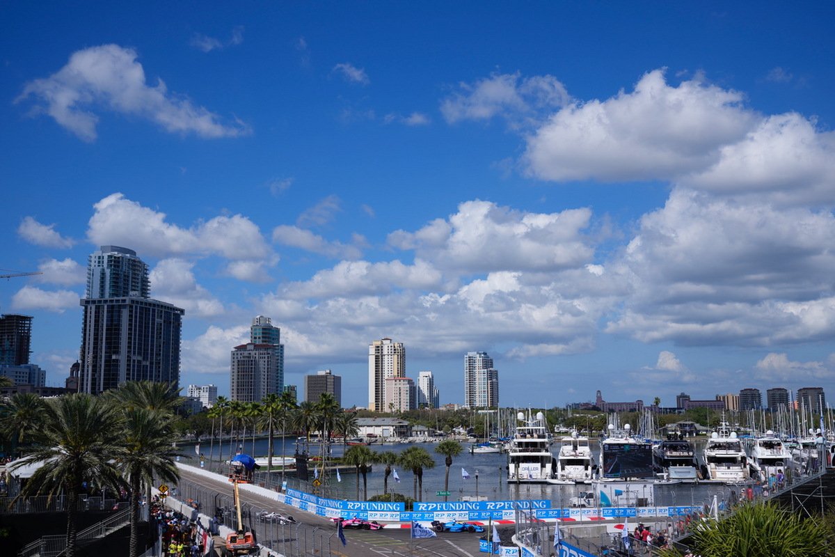 Firestone Grand Prix of St. Petersburg, Florida. Alex Palou takes the second position