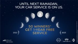 Win one year free maintenance with Arabian Automobiles Company till Ramadan 2023