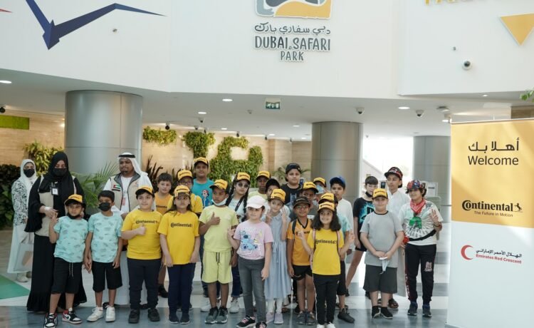 Emirates Red Crescent and Continental hosts a day for unprivileged children at Dubai Safari Park