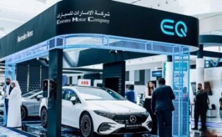 Mercedes EQ range at the Electric Vehicle Innovation Summit in Abu Dhabi