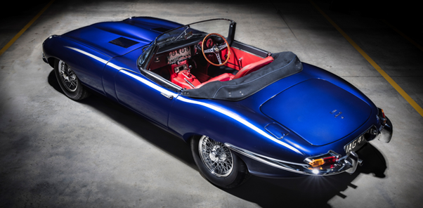 Jaguar E-type debuts at the Queen's Platinum Jubilee Pageant