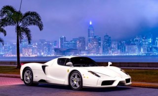 The one-off Bianco Avus Enzo will be sold by RM Sotheby’s without reserve through a private auction
