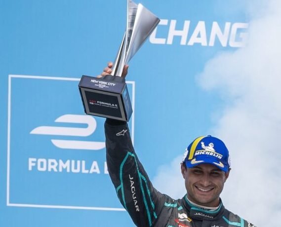 Mitch Evans takes his sixth podium of the season for Jaguar TCS Racing at the New York City E-Prix