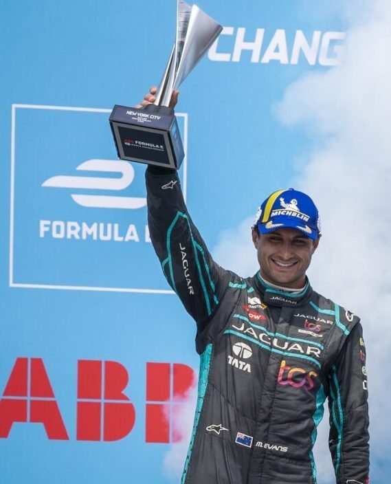 Mitch Evans takes his sixth podium of the season for Jaguar TCS Racing at the New York City E-Prix