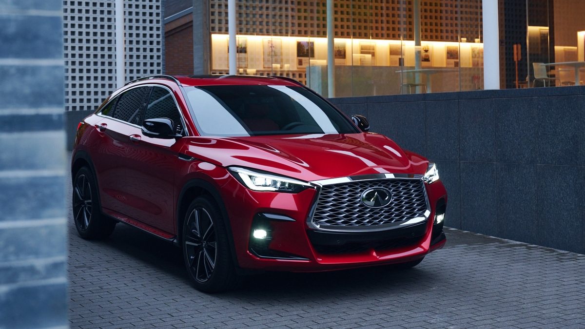2022 infiniti qx55 crossover coupe parked