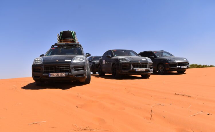 Testing of the new Porsche Cayenne reaches the home straight