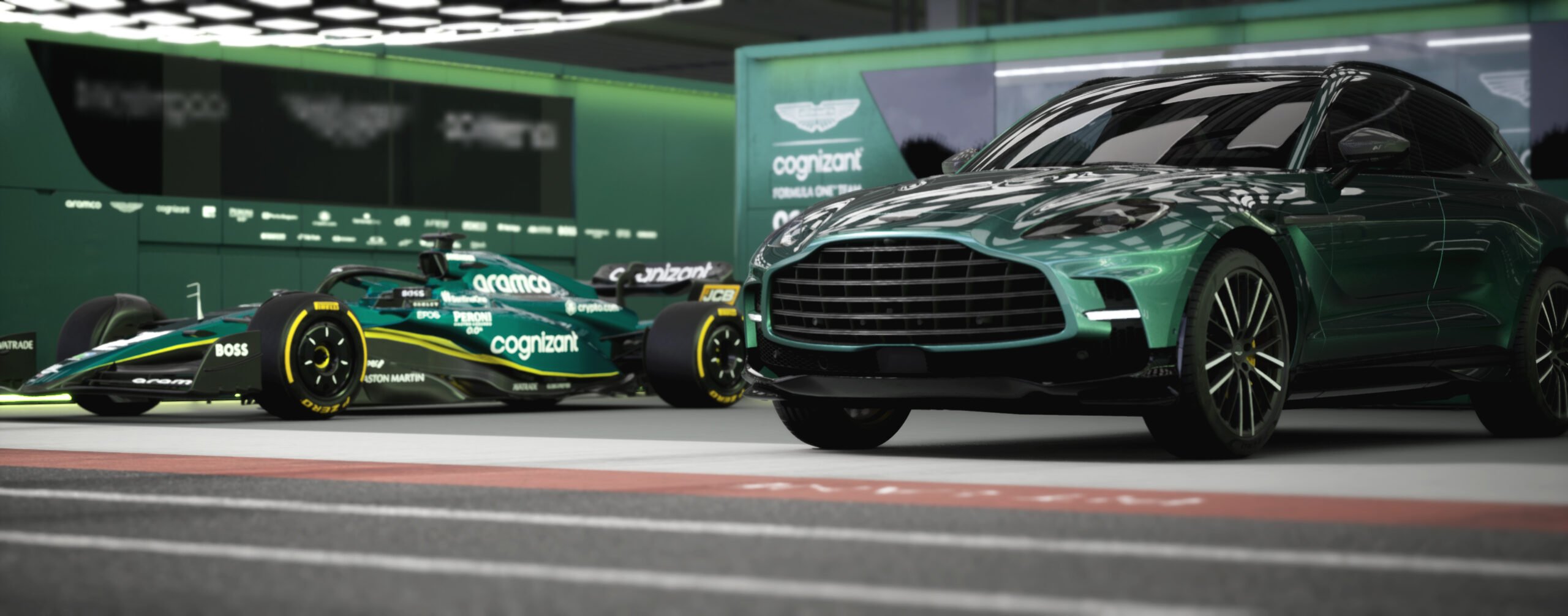 Aston Martin welcomes customers inside its F1 (R) pit garage to spec their dream car