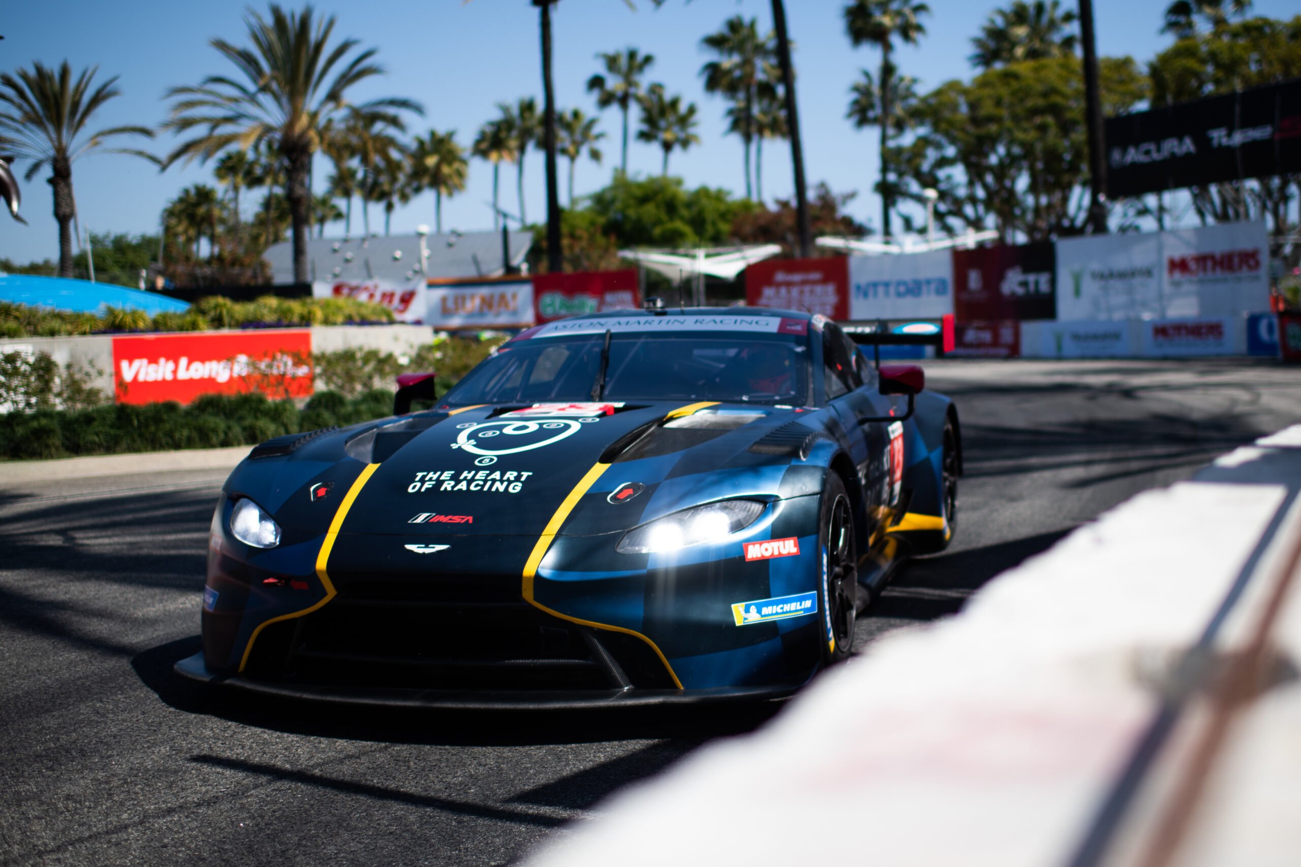 Aston Martin and Heart of Racing put Vantage on the podium at Grand Prix of Long Beach