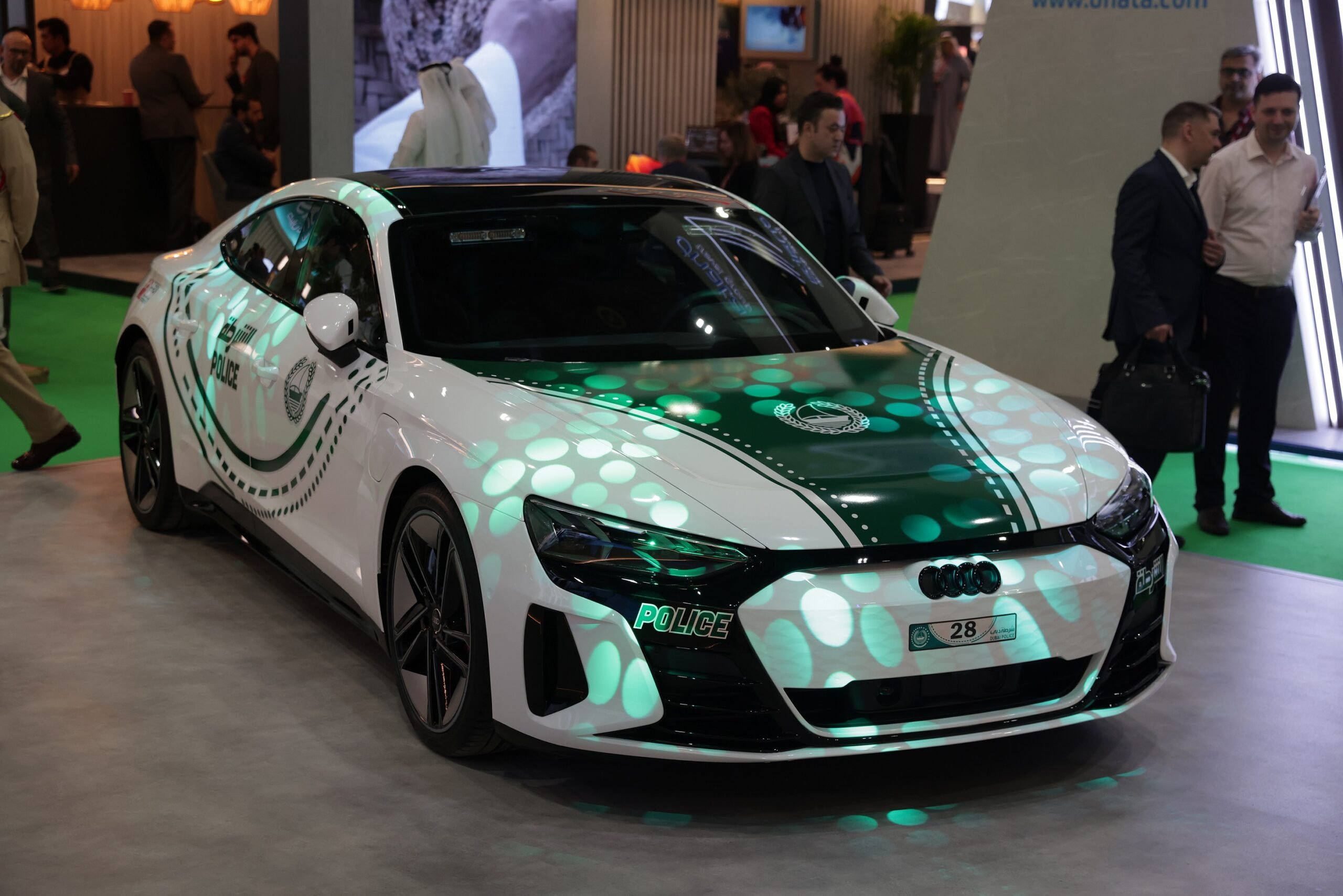 Audi RS e-tron GT Makes its Debut in Dubai Police's Tourist Vehicle Lineup at ATM 2023
