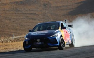 The Rebellious MG GT Takes Part in the Red Bull Car Park Drift for the Second Year in a Row