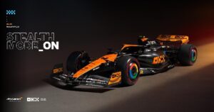 OKX switch McLaren MCL60 race car to Stealth Mode for the Singapore Grand Prix