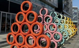 Continental Breathes New Life into Discarded Tyres with Stunning Artistic Display at Dubai Design Week