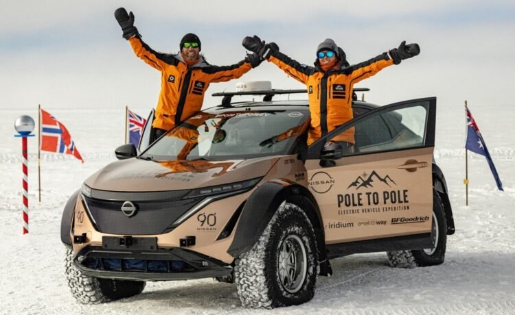 Pole-to-Pole electric vehicle expedition reaches the South Pole