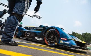 Aston Martin in the pits
